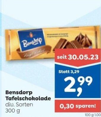 ADEG Bensdorp Tafelschokolade div. Sorten 300 g Angebot