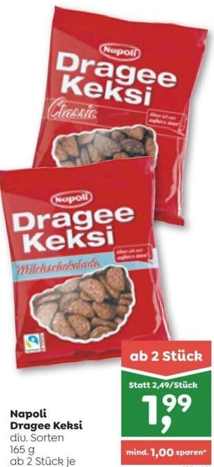 ADEG Napoli Dragee Keksi div. Sorten 165 g Angebot