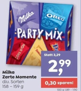 ADEG Milka Zarte Momente diu. Sorten 158 - 159 g Angebot