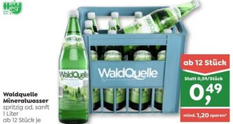 ADEG Waldquelle Mineralwasser 1 Liter Angebot