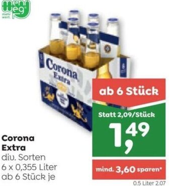 ADEG Corona Extra div. Sorten 6 x 0,355 Liter Angebot