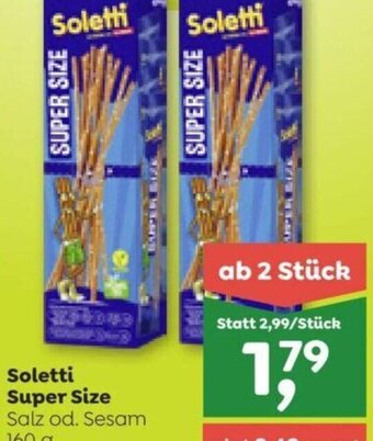 ADEG Soletti Super Size Salz od. Sesam 160 g Angebot