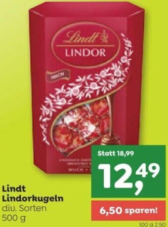 ADEG Lindt Lindorkugeln diu. Sorten 500 g Angebot