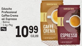 Metro Eduscho Professional Caffee Crema od. Espresso Bohne Angebot