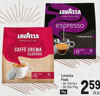 Metro LAVAZZA Pads Angebot