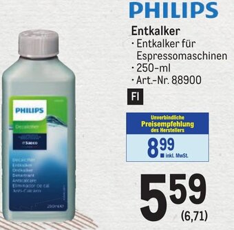 Metro PHILIPS Entkalker Angebot