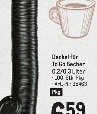 Metro Deckel für To Go Becher 0,2/0,3 Liter Angebot