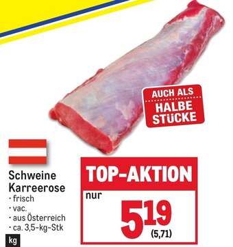 Metro Schweine Karreerose Angebot