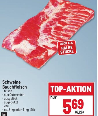 Metro Schweine Bauchfleisch Angebot