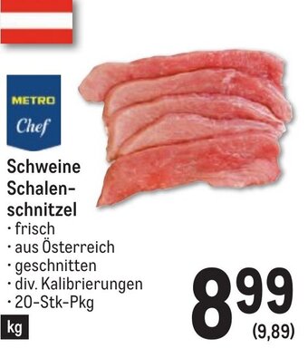 Metro Schweine Schalen- schnitzel Angebot