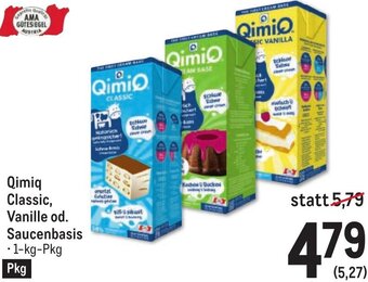 Metro Qimiq Classic, Vanille od. Saucenbasis Angebot