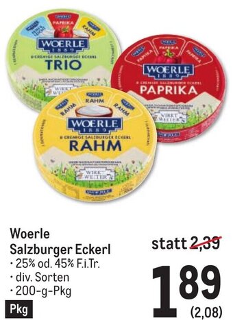 Metro Woerle Salzburger Eckerl Angebot