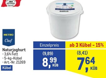 Metro Naturjoghurt Angebot