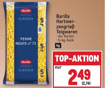 Metro Barilla Hartwei- zengrieß Teigwaren Angebot