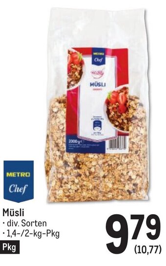 Metro Müsli Angebot