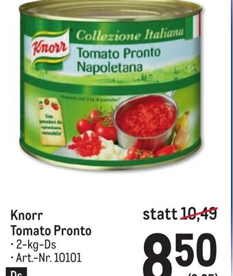 Metro Knorr Tomato Pronto Angebot