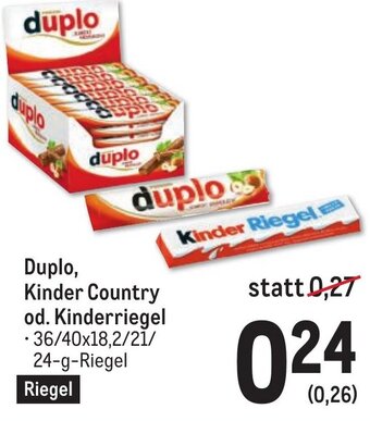Metro Duplo, Kinder Country od. Kinderriegel Angebot