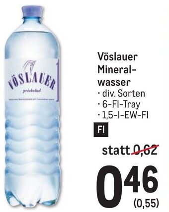 Metro Vöslauer Mineral-wasser Angebot