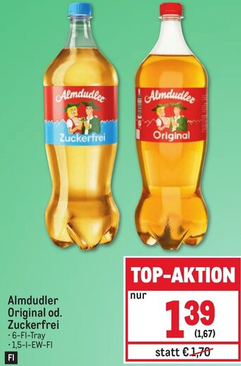 Metro Almdudler Original od. Zuckerfrei Angebot