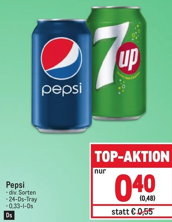 Metro Pepsi Angebot