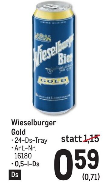 Metro Wieselburger Gold Angebot