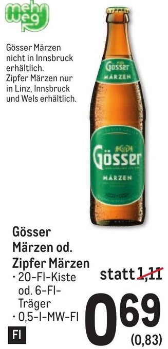 Metro Gösser Märzen Zipfer Märzen Angebot
