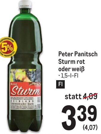Metro Peter Panitsch Sturm rot oder weiß Angebot