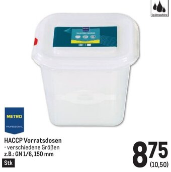 Metro HACCP Vorratsdosen Angebot