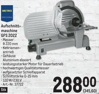 Metro Aufschnittmaschine GFS 2022 Angebot