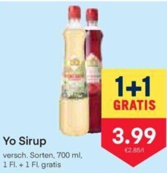MPreis Yo Sirup versch. Sorten, 700 ml. Angebot