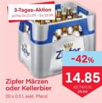 MPreis Zipfer Märzen oder Kellerbier Angebot
