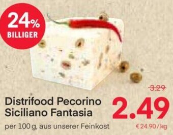 MPreis Distrifood Pecorino Siciliano Fantasia 100 g Angebot