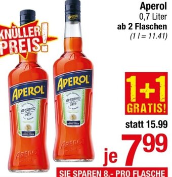 Maximarkt Aperol 0,7 Liter Angebot