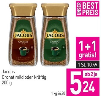 Sutterlüty Jacobs Cronat mild oder kräftig 200 g Angebot