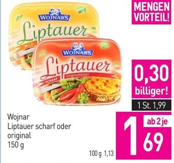 Sutterlüty Wojnar Liptauer scharf oder original 150 g Angebot