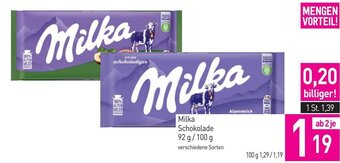 Sutterlüty Milka Schokolade 92 g / 100 g Angebot