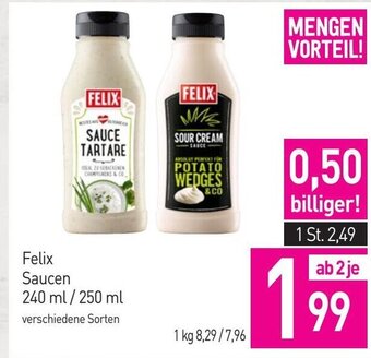 Sutterlüty Felix Saucen 240 ml / 250 ml Angebot