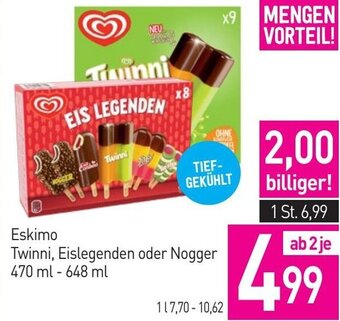 Sutterlüty Eskimo Twinni, Eislegenden oder Nogger 470 ml - 648 ml Angebot