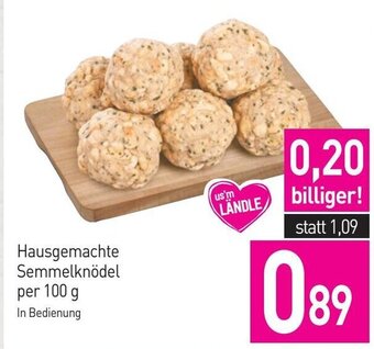 Sutterlüty Hausgemachte Semmelknödel per 100 g Angebot