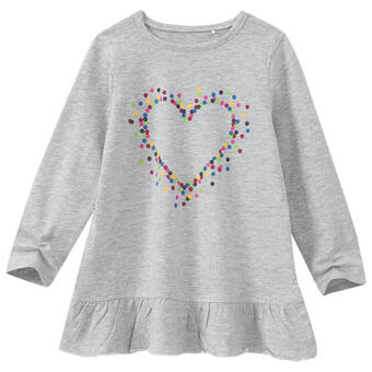 Ernsting's family Mädchen langarmshirt mit herz-print Angebot