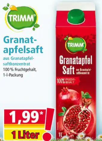 Norma Trimm Granat Apfelsaft 1 Liter Angebot