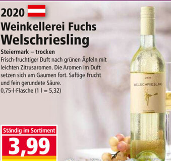 Norma 2020 Weinkellerei Fuchs Welschriesling Angebot