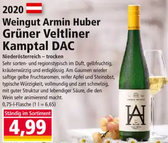 Norma 2020 Weingut Armin Huber Grüner Veltliner Kamptal Angebot