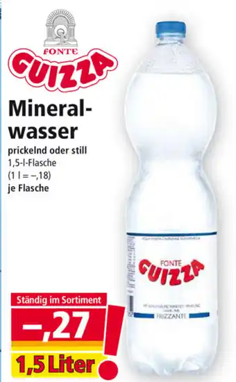 Norma Guizza Mineral Wasser 1,5 Liter Angebot