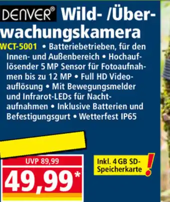 Norma Denver Wild Ber Wachungskamera Angebot