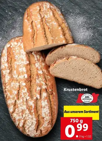Lidl Krustenbrot 750g Angebot