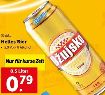 Lidl Ozujsko Helles Bier 0,5 Liter Angebot