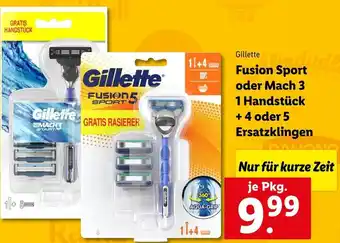 Lidl Gillette Fusion Sport Oder Mach 3 Angebot