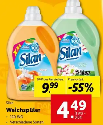 Lidl Silan Weichspüler 120 Wg Angebot