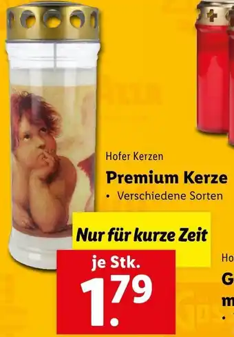 Lidl Hofer Kerzen Premium Kerze Angebot